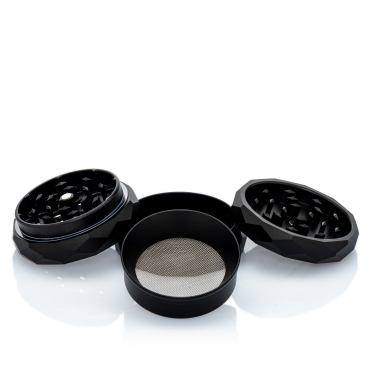 NV - Pyramid Grinder - 4-teilig D:63mm - Schwarz