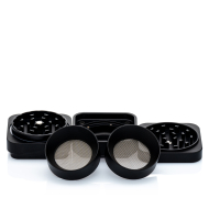 Steezy 4+1 Grinder - 63mm - Black Beauty