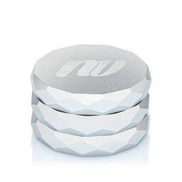 NV - Pyramid Grinder - 4-teilig D:63mm - Silber