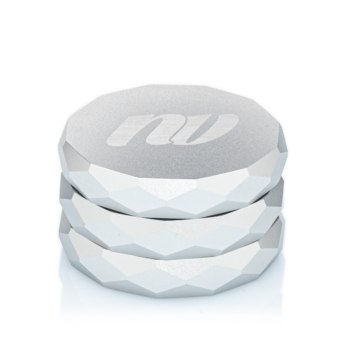 NV - Pyramid Grinder - 4-teilig D:63mm - Silber