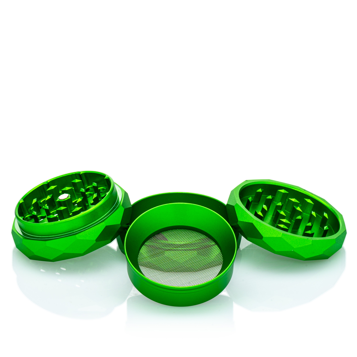 NV - Pyramid Grinder - 4-teilig D:63mm - Grün