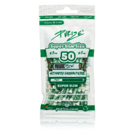 Purize - Super Slim Aktivkohlefilter Weiss (50 Stück)