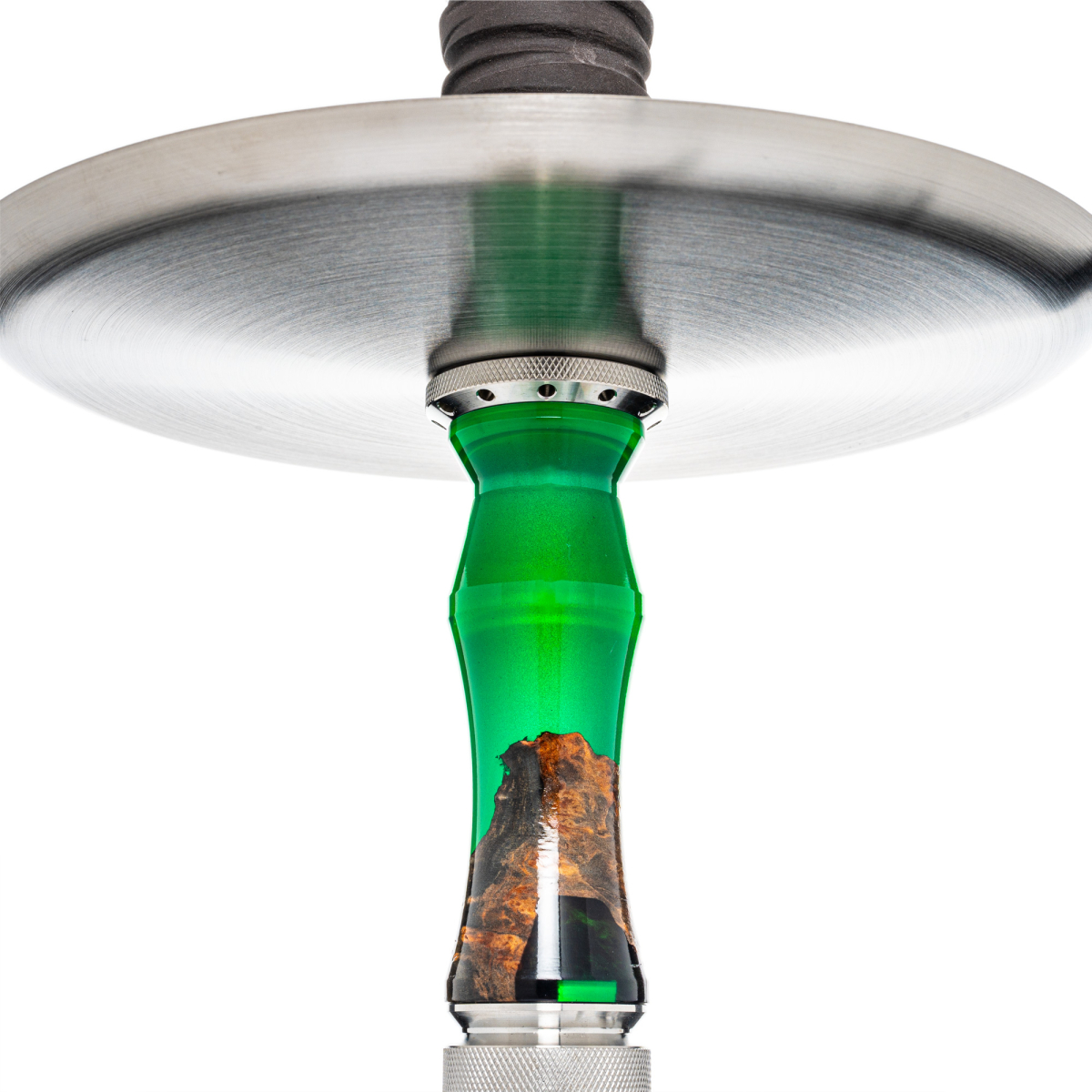 INVI - Recursion Handcut Edelstahl Shisha - Schwarz / Grau