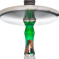 INVI - Recursion Handcut Edelstahl Shisha - Schwarz / Grau