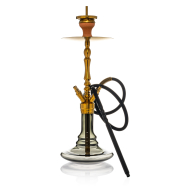 INVI - Tesseract Edelstahl Shisha - Gold / Schwarz