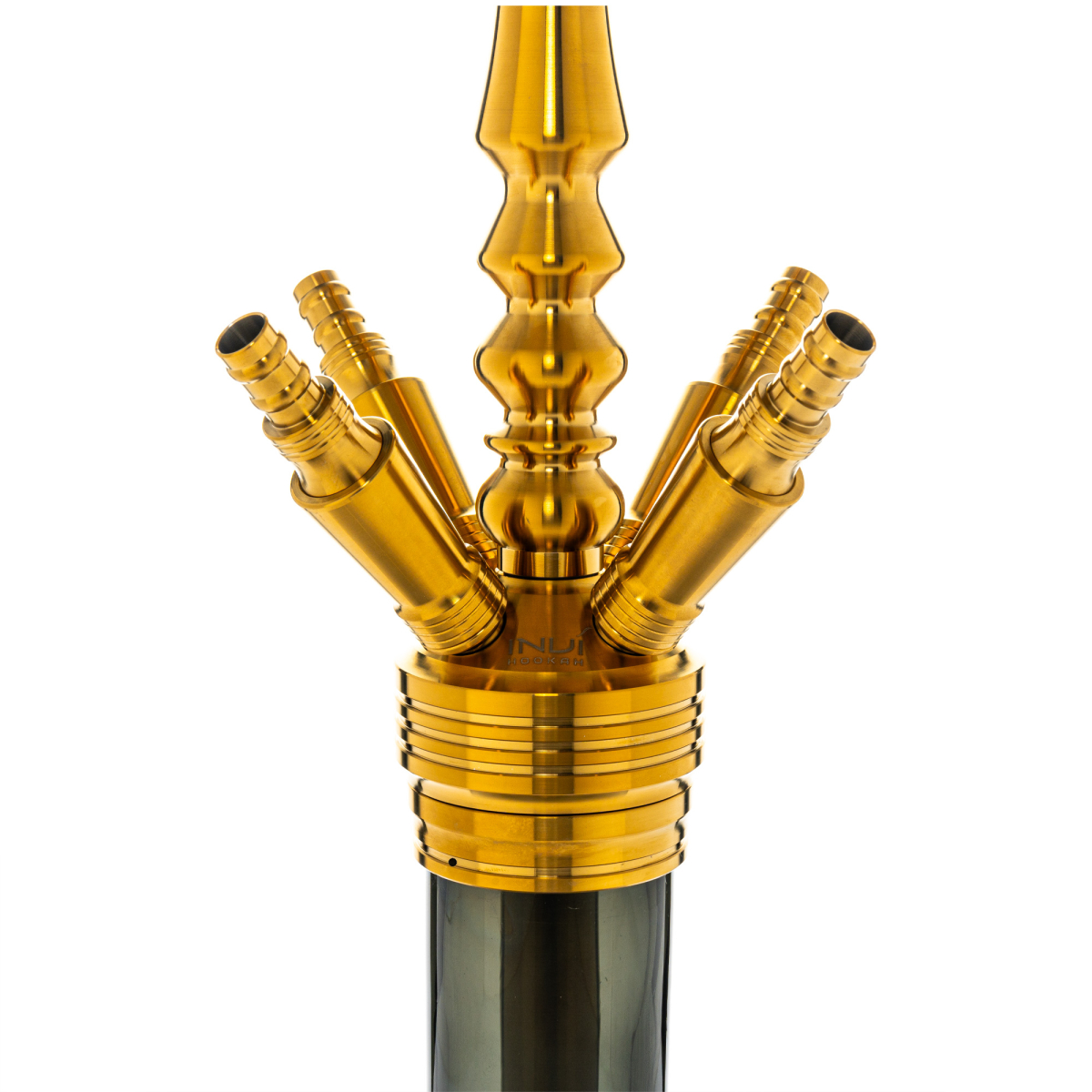 INVI - Tesseract Edelstahl Shisha - Gold / Schwarz