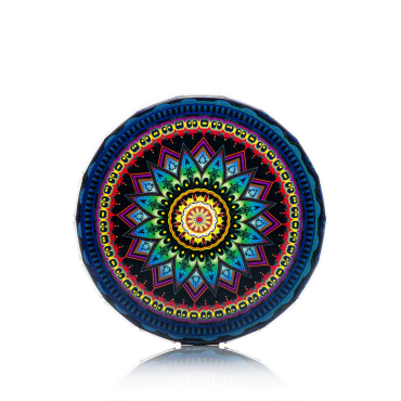 Click Clack Dose - Black Leaf - Mandala blau