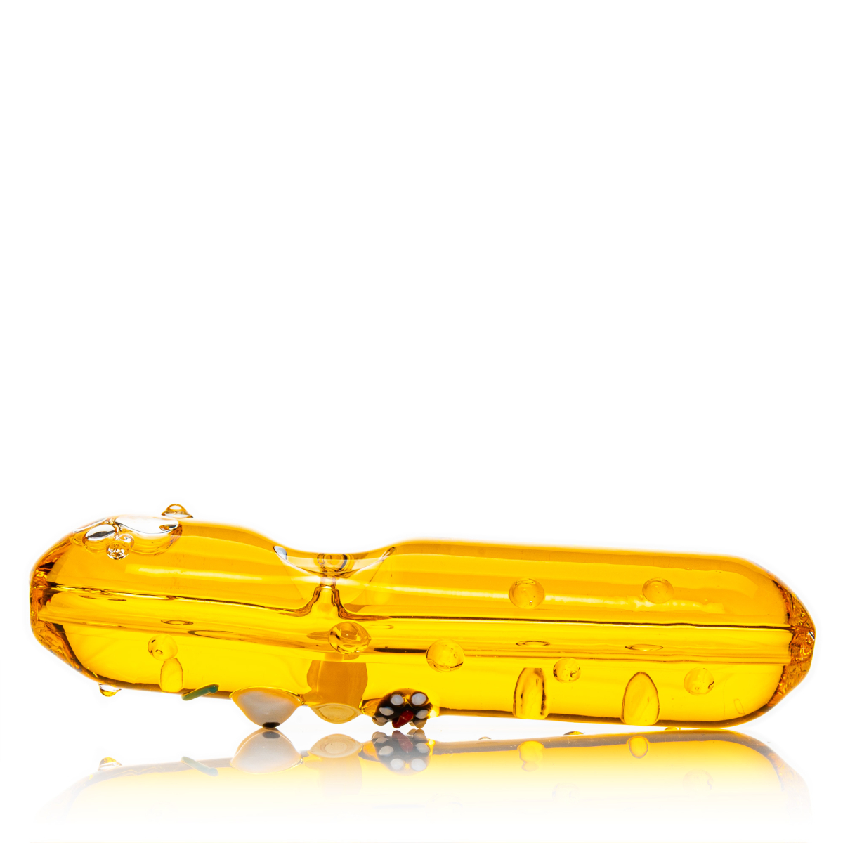 Bewildered Pickle - Glycerin Hand Pfeife - 12cm - Gelb