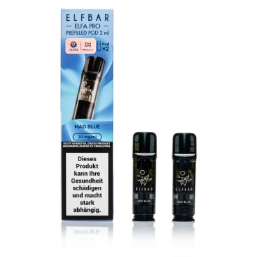 ELFBAR ELFA Pro - Mad Blue - 2ml Pods / 20mg / 2 Stück
