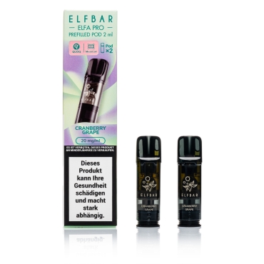 ELFBAR ELFA Pro - Cranberry Grape - 2ml Pods / 20mg / 2 Stück