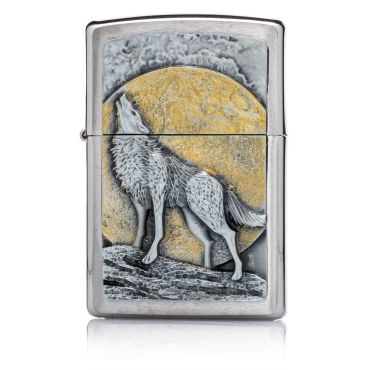 Zippo Wolf at Moonlight