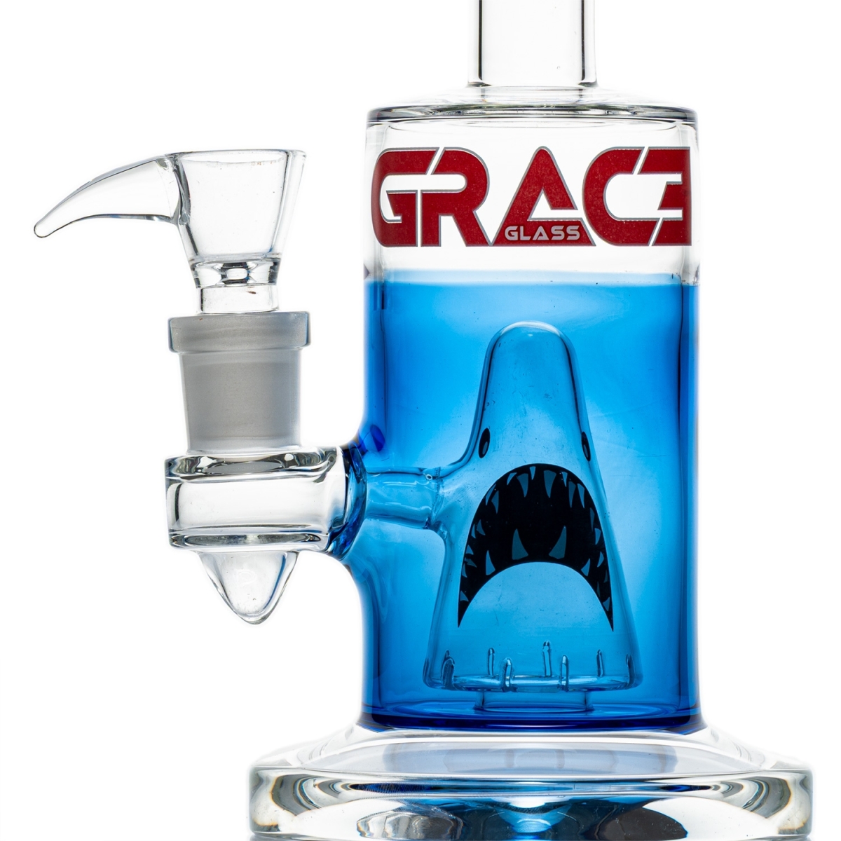 Grace Glass - Shark Attack Bong - Ocean Blue