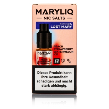 Lost Mary - Maryliq - Peach Strawberry Watermelon ICE - 20mg / 10ml