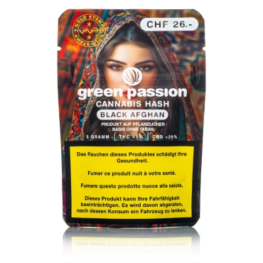 Green Passion CBD Hash - Black Afghan - 5g