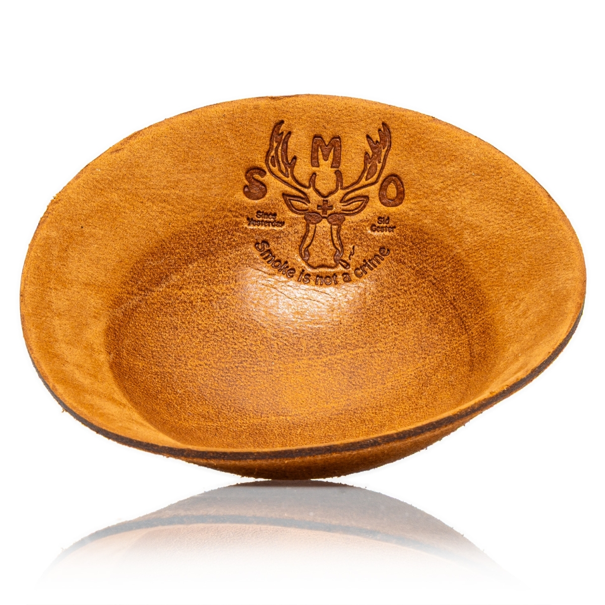 SMO Lederschale Hellbraun