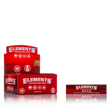 Elements King Size Slim Red Box (50)