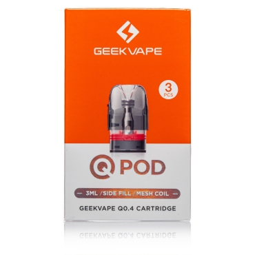 GeekVape - 3 x Q-Pod 3ml Side Fill - 0.4 Ohm