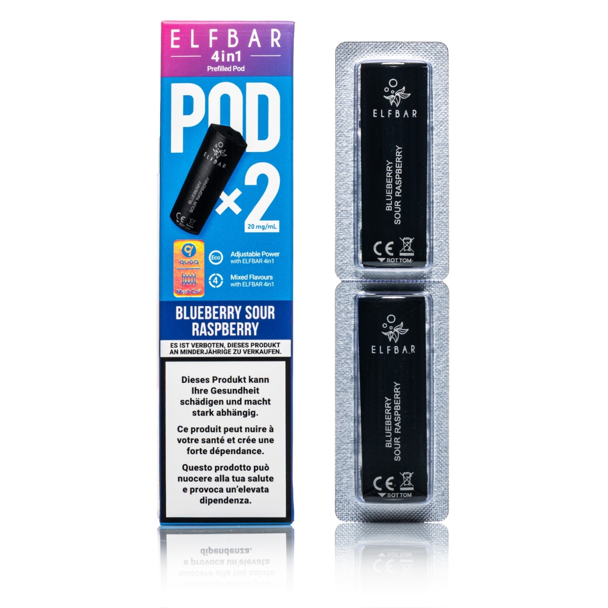 ELFBAR - 4in1 Pod - Blueberry Sour Raspberry 20mg