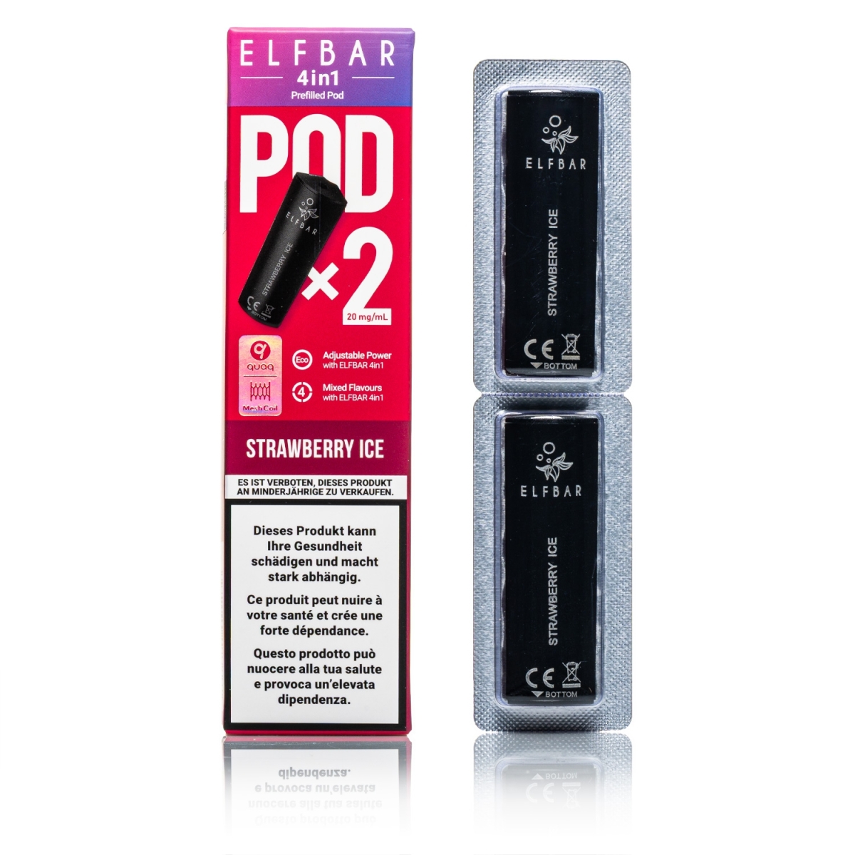 ELFBAR - 4in1 Pod - Strawberry ICE 20mg