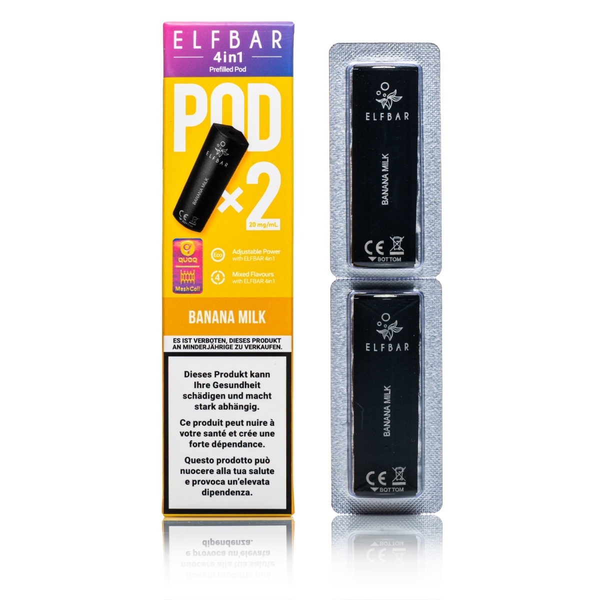 ELFBAR - 4in1 Pod - Banana Milk 20mg