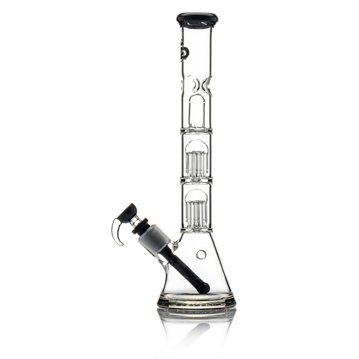 Grace Glass - Black Triple Tree-Arm Percolator Beaker