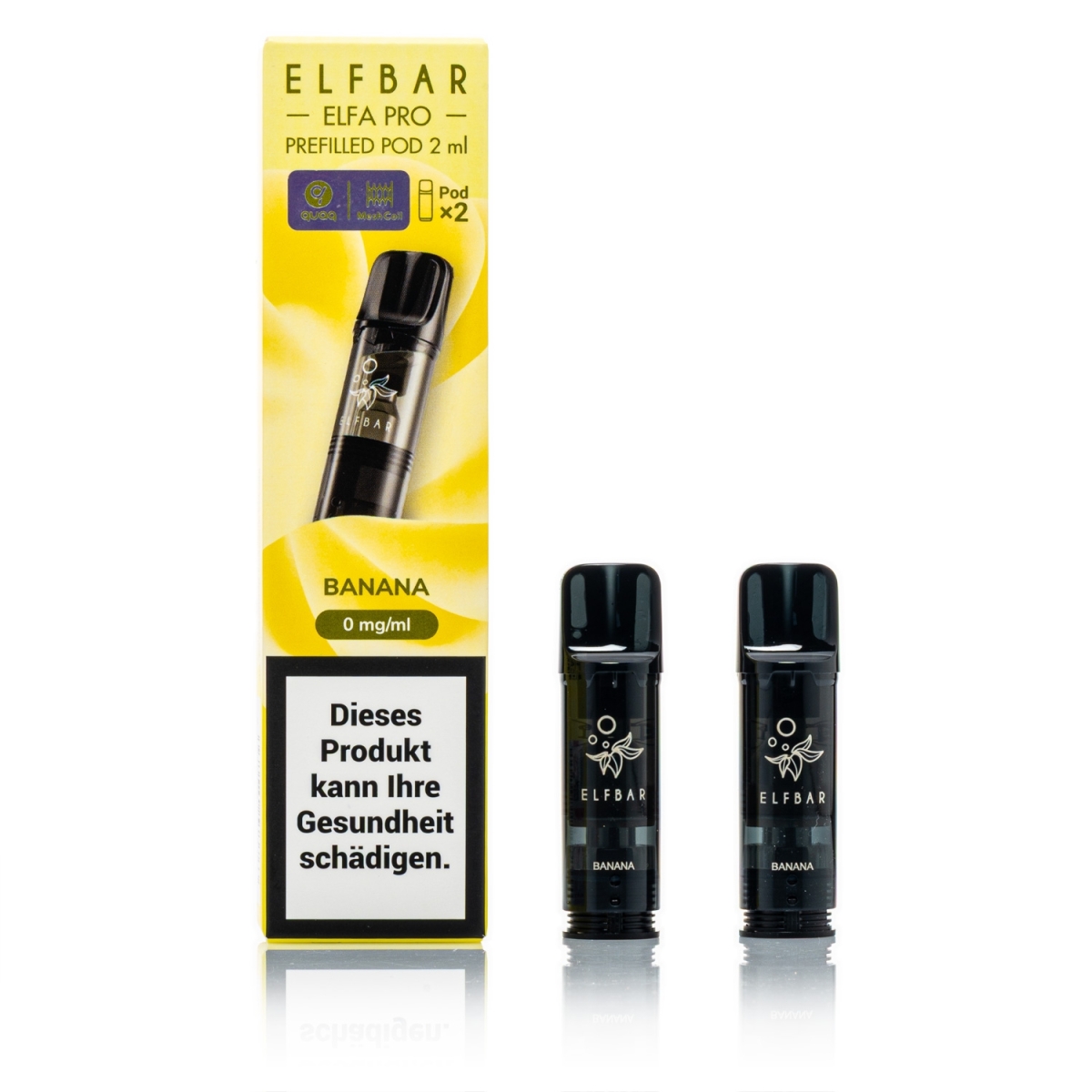 ELFBAR ELFA Pro - Banana - 2ml Pods /  2 Stück - ohne Nikotin 0mg