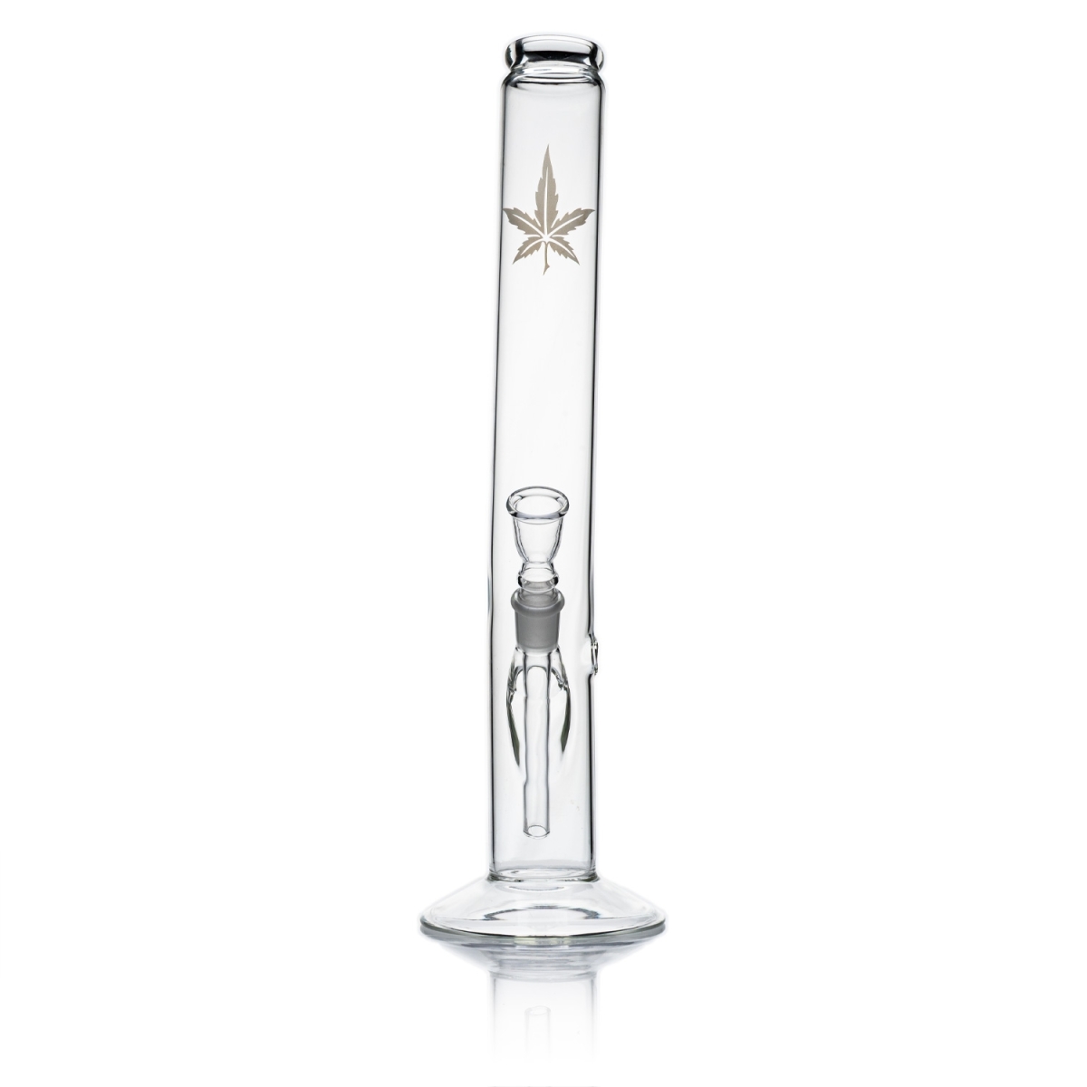 Sand | Leaf Hangover Glass Bong - H: 42cm - D: 50mm - Socket: 18.8mm