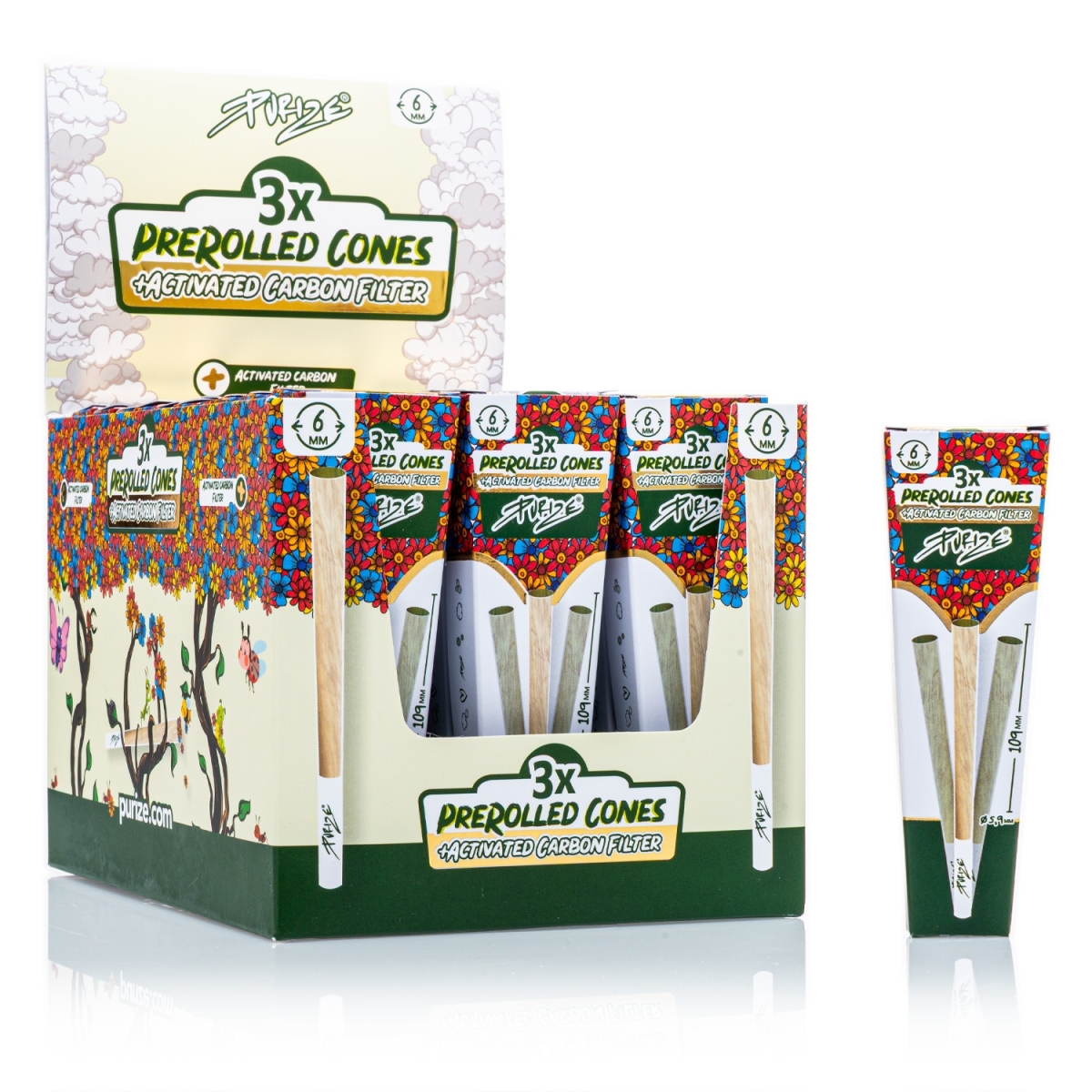Purize - Pre-Rolled Cones (30x3 Stück) Box