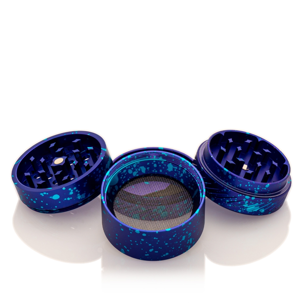 Black Leaf Alu Grinder CROWN 4-tlg. - Violett