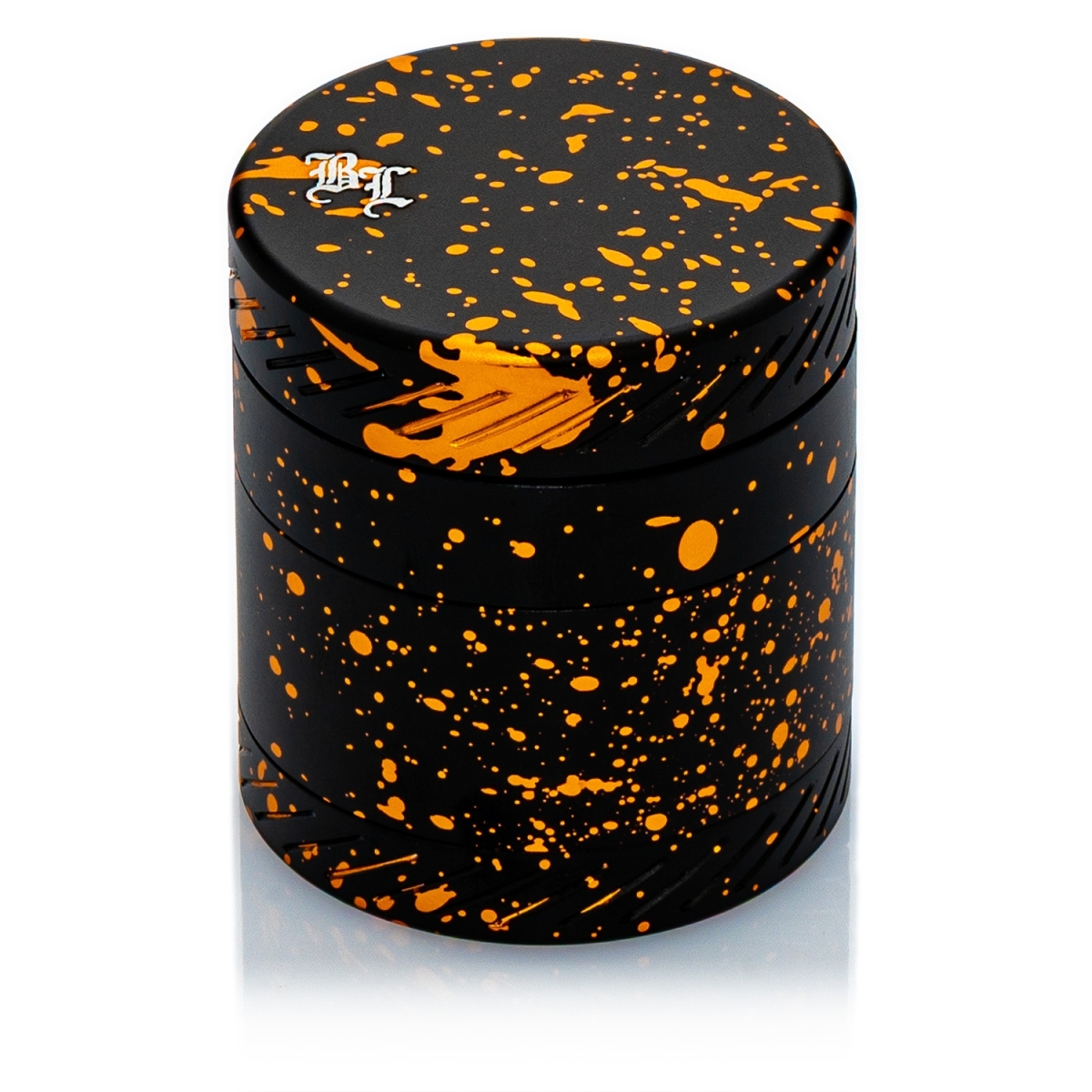 Black Leaf Alu Grinder CROWN 4-tlg. - Schwarz