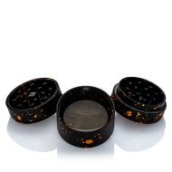 Black Leaf Alu Grinder CROWN 4-tlg. - Schwarz