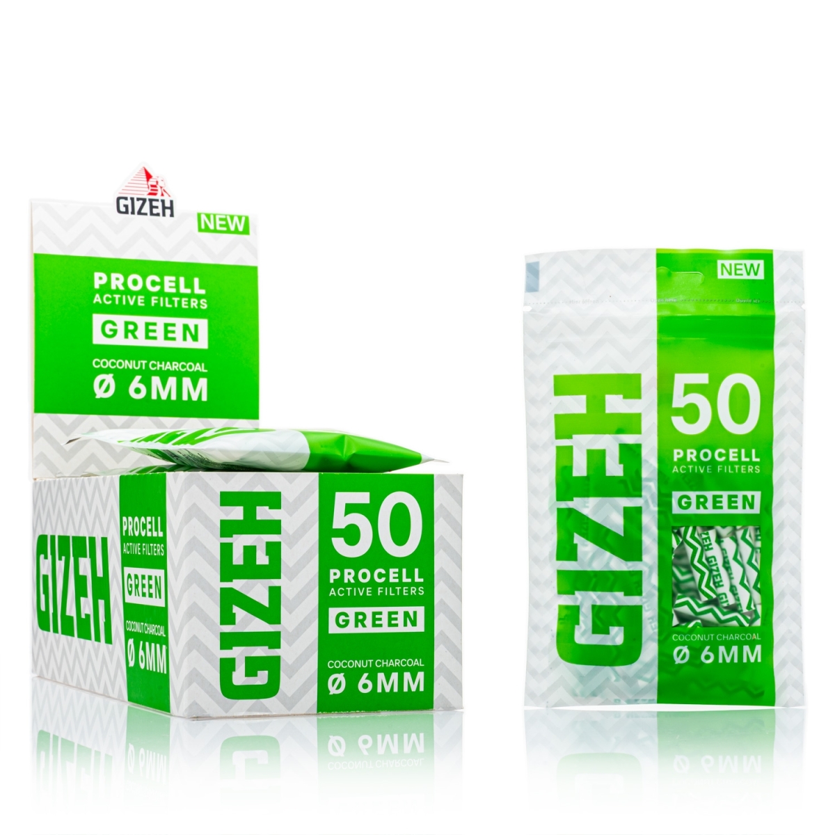 GIZEH - ProCell 6mm Box (10 x 50) - Green