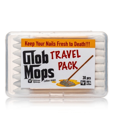 Glob Mops - Dual Tip Wattestäbchen - Travel Pack 30 Stück