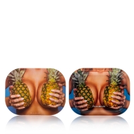 Pulsar - Mini Metal Rolling Tray - Large Pineapples - mit Magnetischem Deckel
