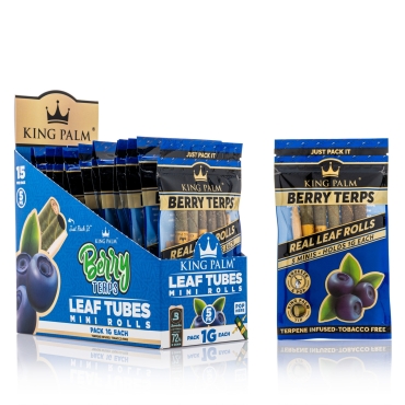 King Palm Wrap - 5 x Mini - Berry Terps - Box 15