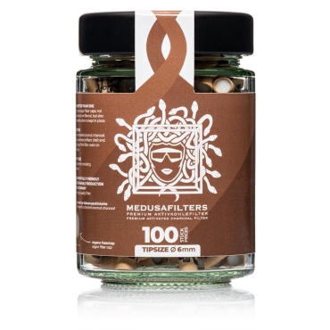 Medusa Aktivkohlefilter Organic Glas 100 Stück