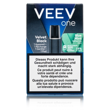 VEEV ONE - Velvet Black Starter Kit - Blue Mint