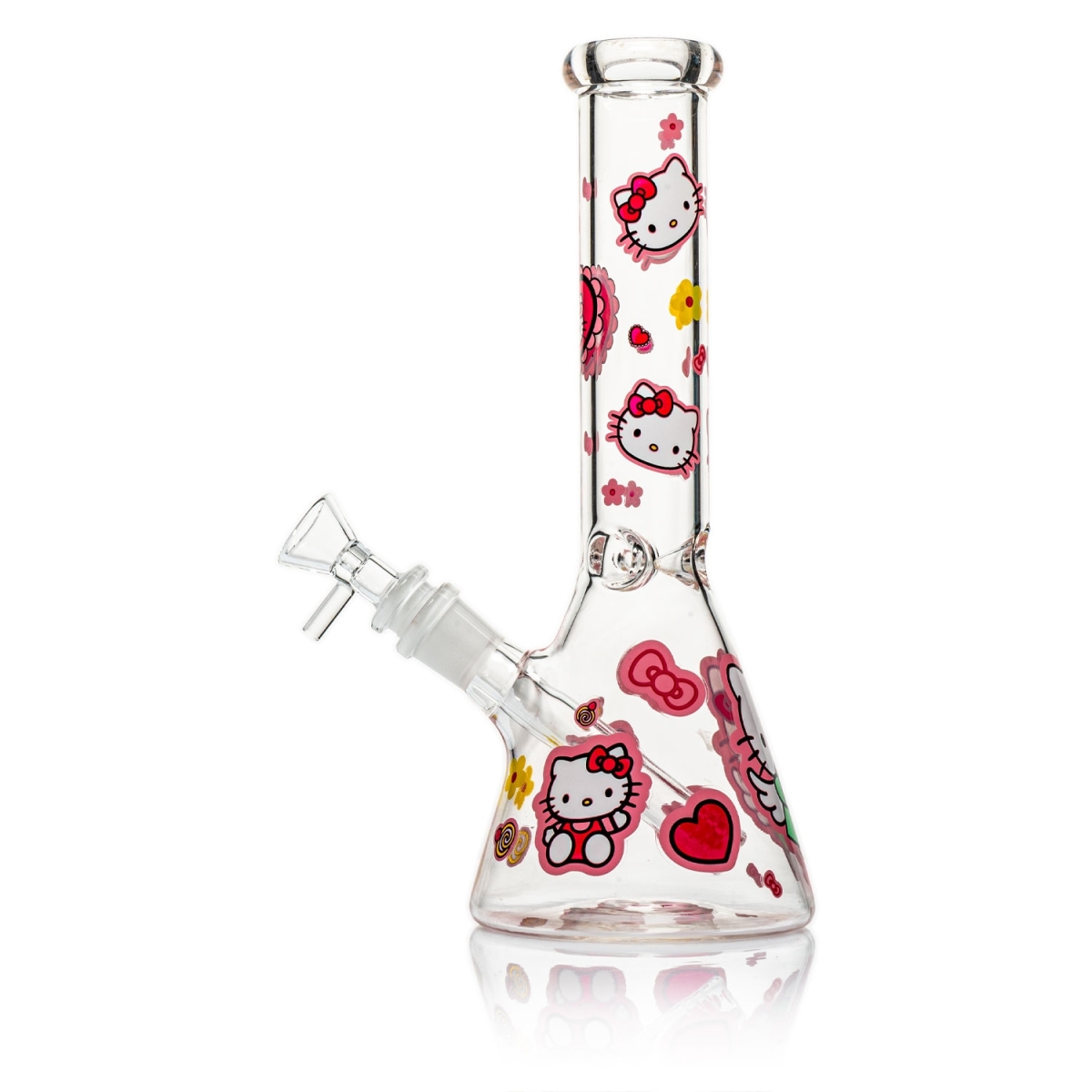 Beaker Bong - Heart Loving Cute Kitty