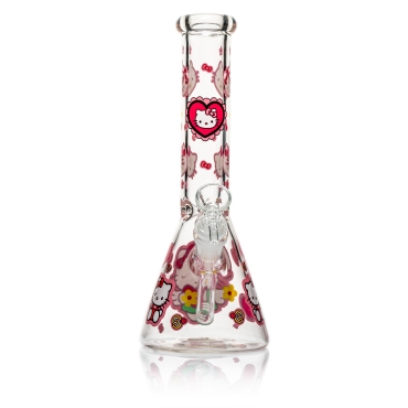 Beaker Bong - Heart Loving Cute Kitty