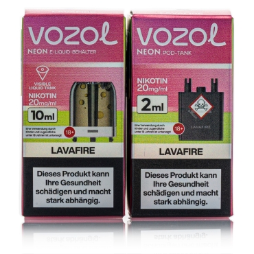 Vozol Neon Plug Max Liquid Pod - Lava Fire - 20mg