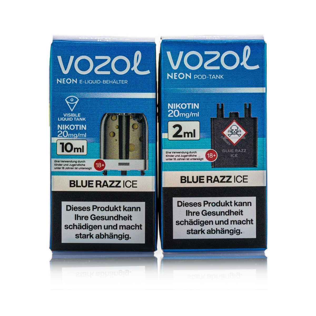 Vozol Neon Plug Max Liquid Pod - Blue Razz ICE - 20mg