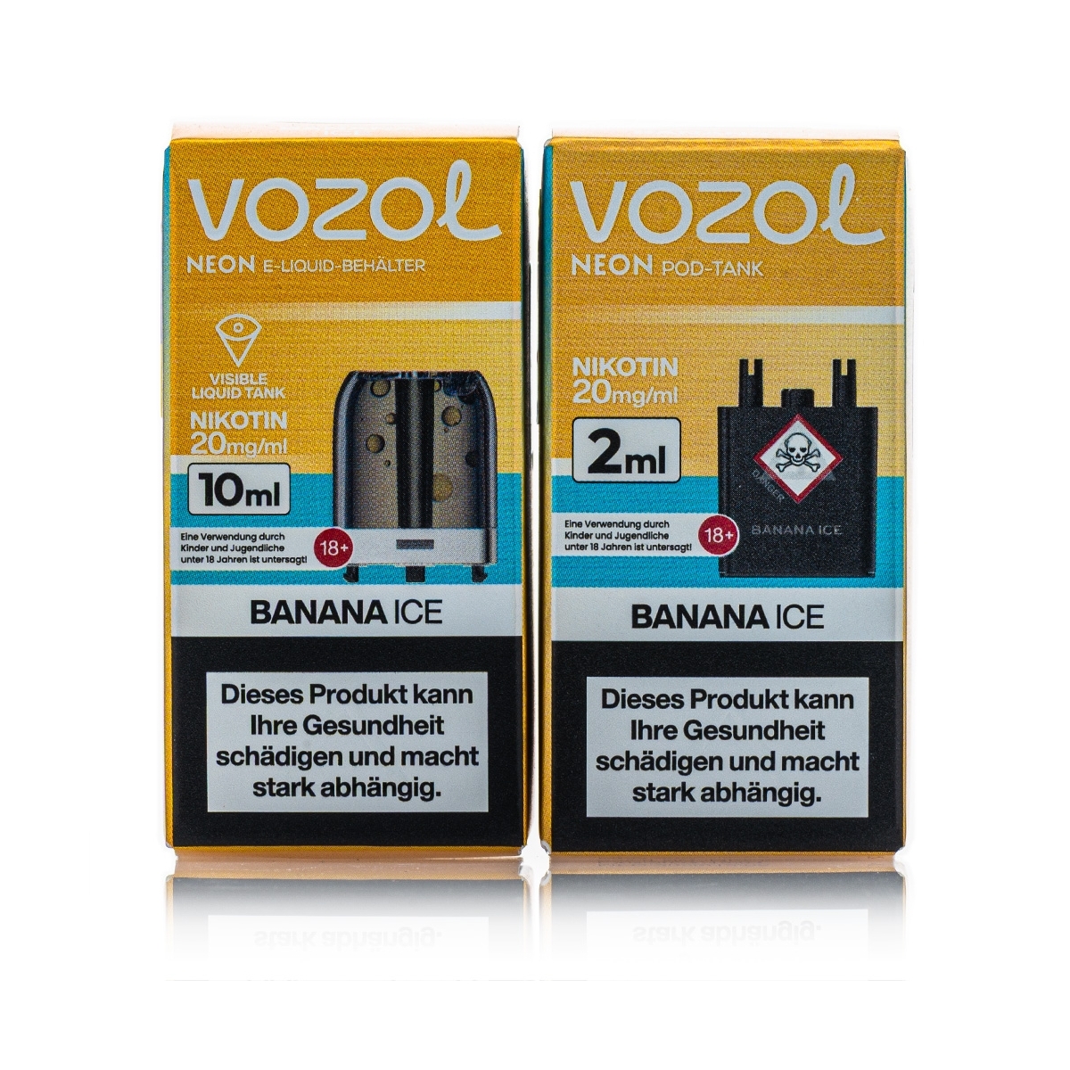 Vozol Neon Plug Max Liquid Pod - Banana ICE - 20mg