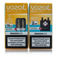 Vozol Neon Plug Max Liquid Pod - Banana ICE - 20mg