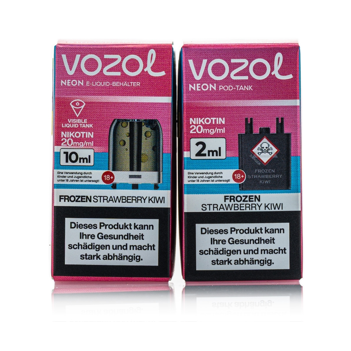 Vozol Neon Plug Max Liquid Pod - Frozen Strawberry Kiwi - 20mg