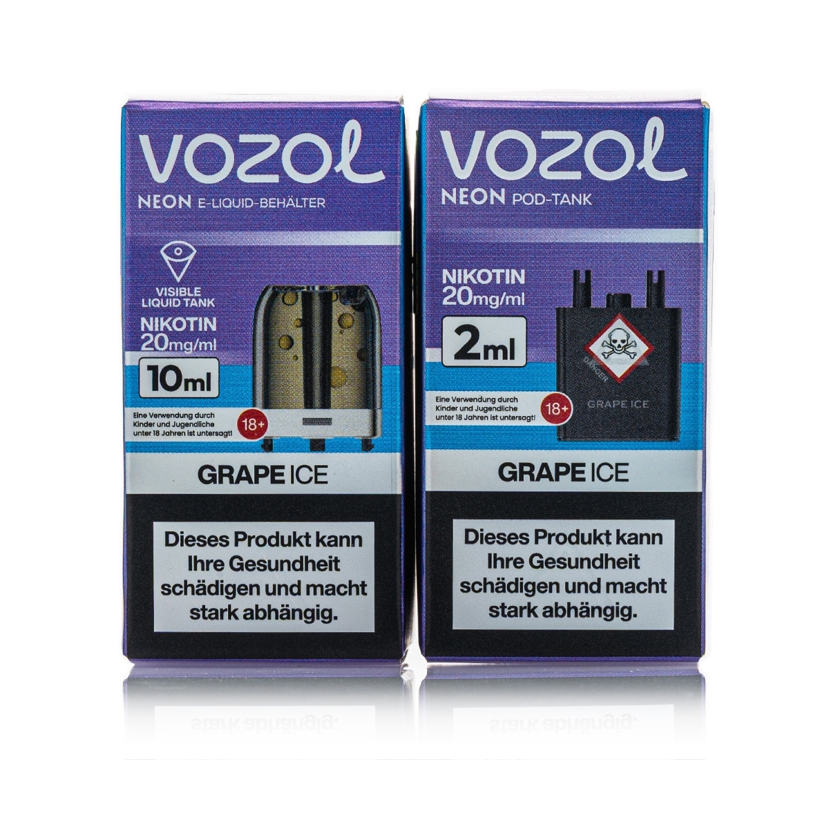 Vozol Neon Plug Max Liquid Pod - Grape ICE - 20mg