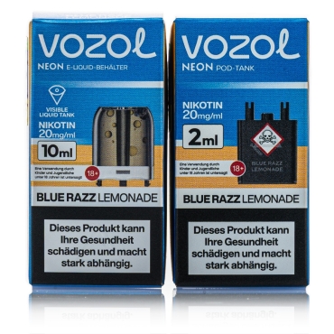 Vozol Neon Plug Max Liquid Pod - Blue Razz Lemonade - 20mg