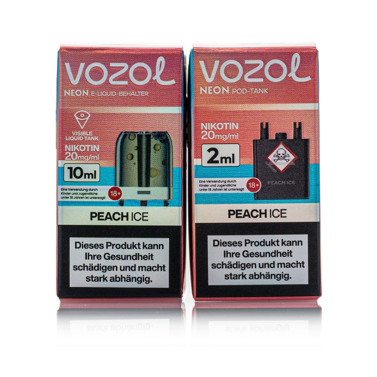 Vozol Neon Plug Max Liquid Pod - Peach ICE - 20mg
