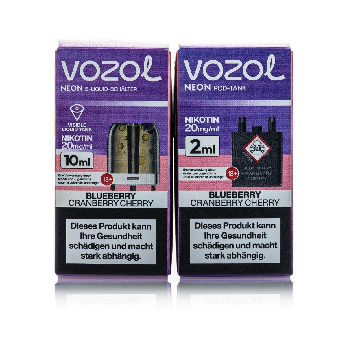 Vozol Neon Plug Max Liquid Pod - Blueberry Cranberry Cherry - 20mg