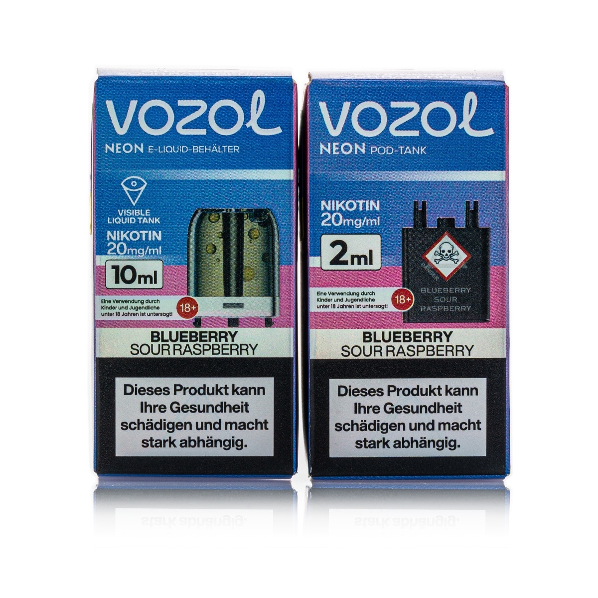 Vozol Neon Plug Max Liquid Pod - Blueberry Sour Raspberry - 20mg