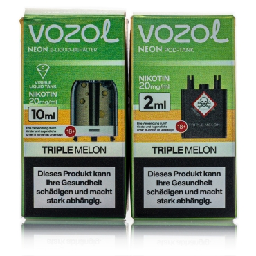 Vozol Neon Plug Max Liquid Pod - Triple Melon - 20mg